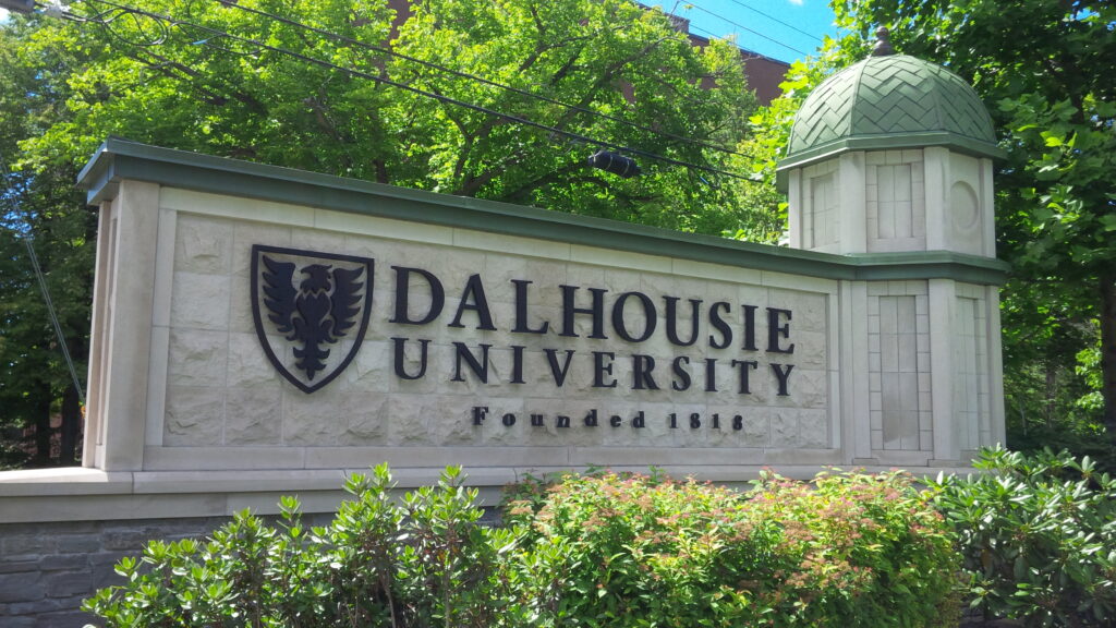 Dalhousie University Sign